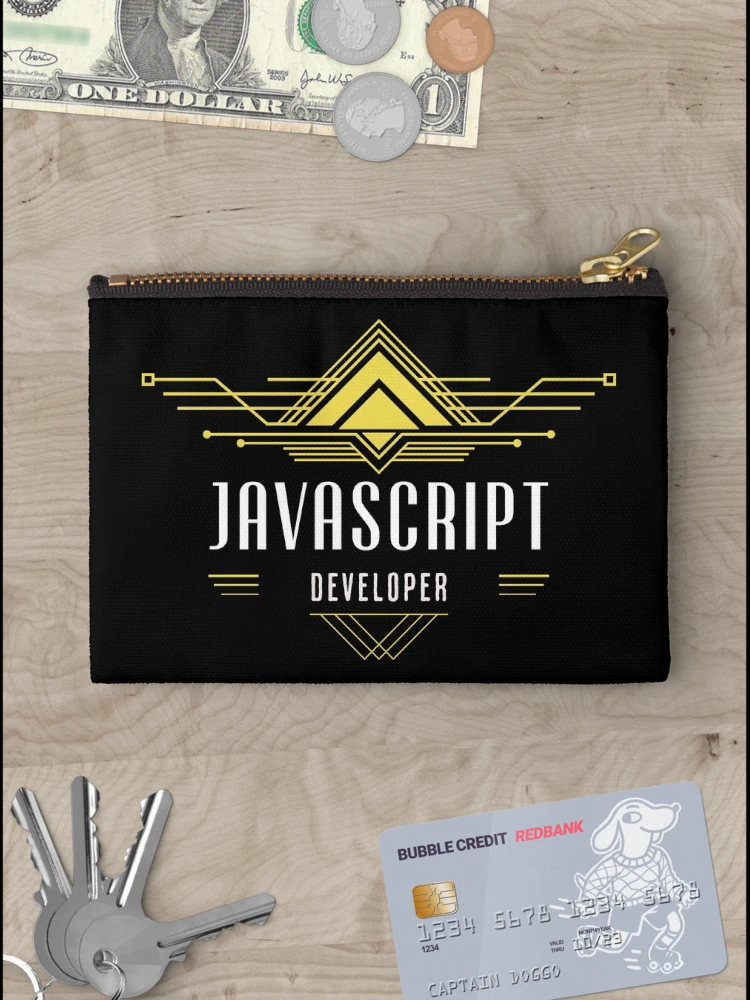 Thumbnail 3 of 4, Zipper Pouch, JavaScript Developer Code Artisan designed and sold by Arcanvus Studios.