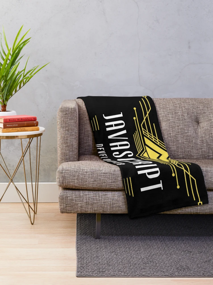 Thumbnail 2 of 6, Throw Blanket, JavaScript Developer Code Artisan designed and sold by Arcanvus Studios.