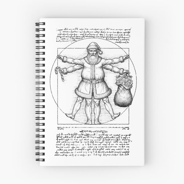 Item preview, Funny Santa Vitruvian Man Leonardo Da Vinci Father Christmas designed and sold by GrandeDuc.