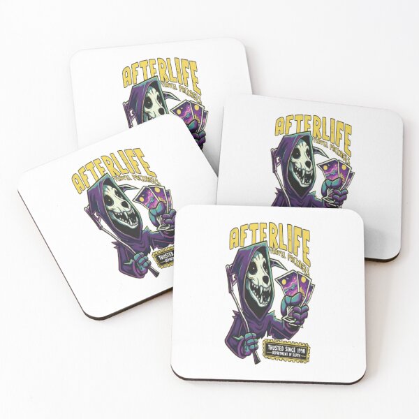 Item preview, Afterlife Travel Packages Grim Reaper - Dark Humor Illustration designed and sold by creativerooney.