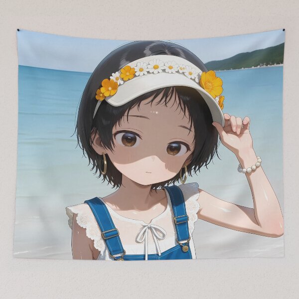 Item preview, Shizuka Kuze Beach Stroll Takopi Original Sin Anime Girl designed and sold by Cautenjari.