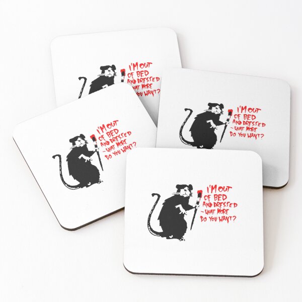 Item preview, Banksy I'm out of bed and dressed, what more do you want designed and sold by CollinsBrisa.