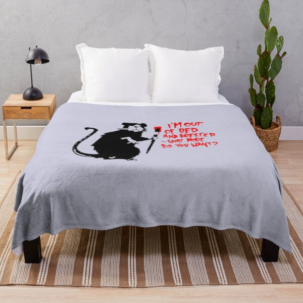 Item preview, Banksy I'm out of bed and dressed, what more do you want designed and sold by CollinsBrisa.