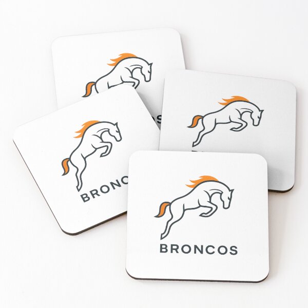 Item preview, Broncos Minimalist Bucking Horse Modern Team Sticker Shirt designed and sold by GeniePixel.