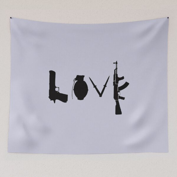 Item preview, Banksy Love Guns designed and sold by CollinsBrisa.