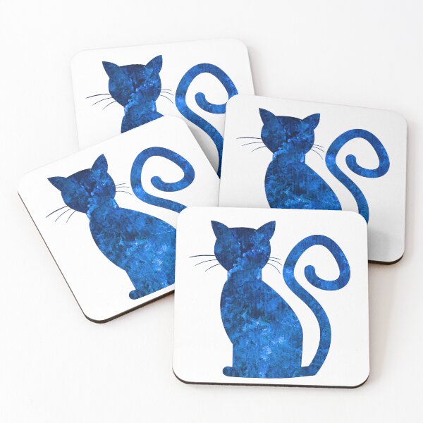 Item preview, Dark Blue Glitchy Kitty designed and sold by SCArtAndGames.