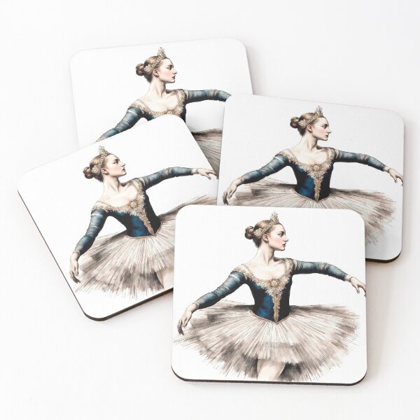Item preview, Portrait of a Ballerina in Romantic Tutu and Crown designed and sold by LanaGustavsson.