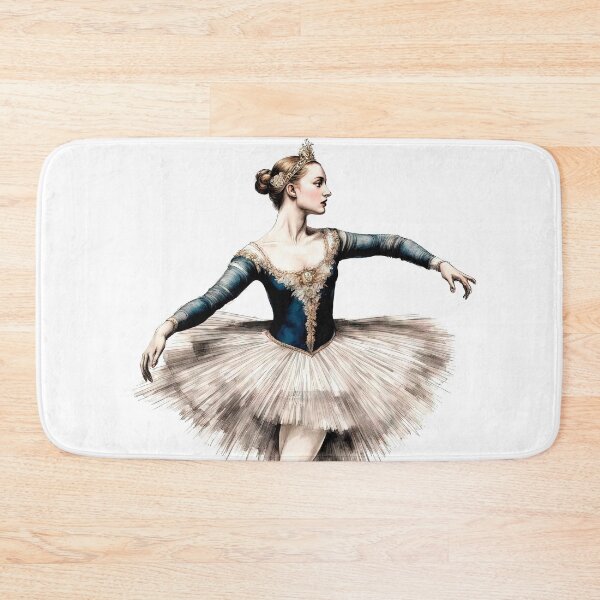 Item preview, Portrait of a Ballerina in Romantic Tutu and Crown designed and sold by LanaGustavsson.