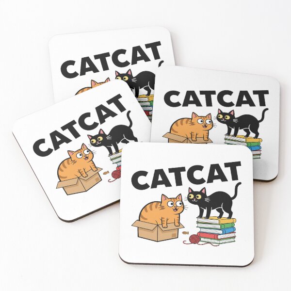 Item preview, Catcat Meme Duo Funny Comic Cats Sticker Shirt designed and sold by GeniePixel.