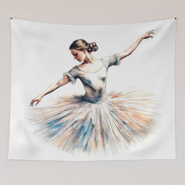 Item preview, Portrait of a Ballerina in Romantic Tutu and Crown designed and sold by LanaGustavsson.