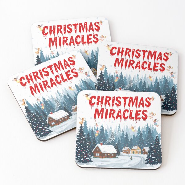 Item preview, Angelic Arrival Over a Snowy Winter Village, A picturesque snowy landscape featuring a cozy house and evergreen trees, capturing the essence of a serene Christmas atmosphere. designed and sold by PWDigitalArt.