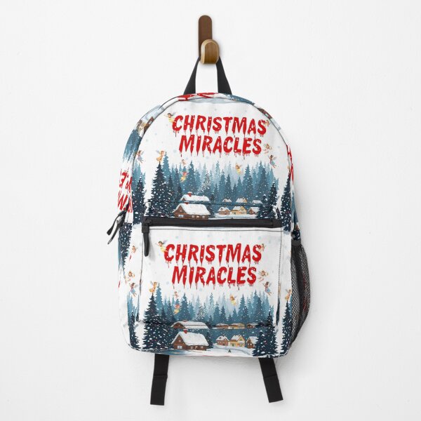 Item preview, Angelic Arrival Over a Snowy Winter Village, A picturesque snowy landscape featuring a cozy house and evergreen trees, capturing the essence of a serene Christmas atmosphere. designed and sold by PWDigitalArt.