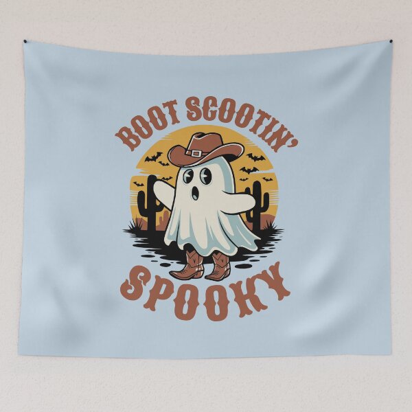 Item preview, Boot Scooting Creepy Cute Halloween Ghost designed and sold by NosandEdgy.