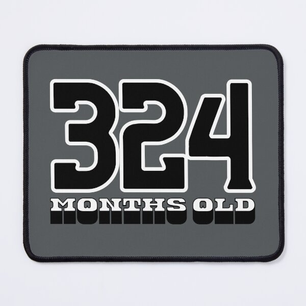 Item preview, 324 Months Old — Funny 27th Birthday Gag Design designed and sold by downUnderInk.