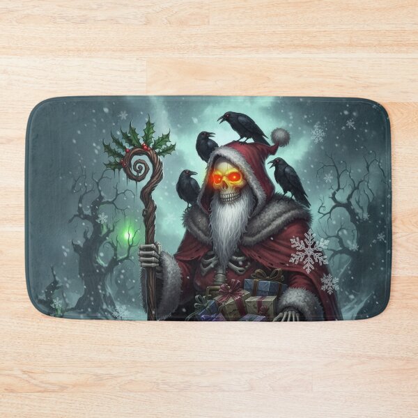 Item preview, Dark Santa of Shadows – Gothic Christmas Skeleton  designed and sold by nicky2342.