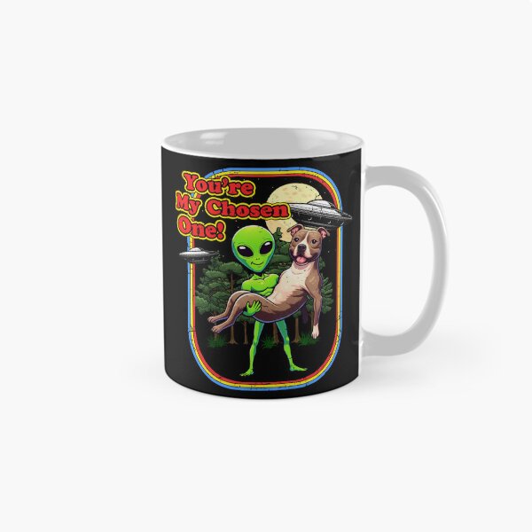 Item preview, Funny Staffordshire Bull Terrier Staffie Alien Chosen One UFO Mom Dad Kids designed and sold by rafaeltto.