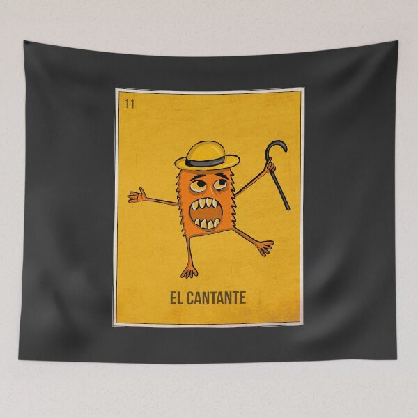 Item preview, El Cantante - Funny Loteria Style Card with a Monster designed and sold by dk80.