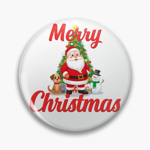 Item preview, A serene canine Christmas with snow, Santa, and decorated tree, symbolizing festive joy and friendship designed and sold by PWDigitalArt.