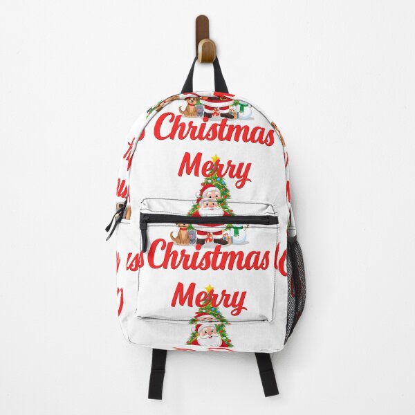 Item preview, A serene canine Christmas with snow, Santa, and decorated tree, symbolizing festive joy and friendship designed and sold by PWDigitalArt.