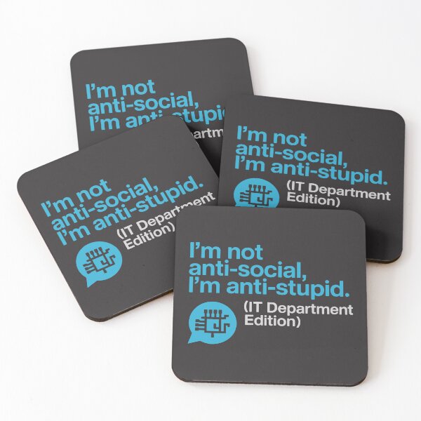 Item preview, Funny IT Phrase About Social Interaction and Logic designed and sold by SplashTastic.