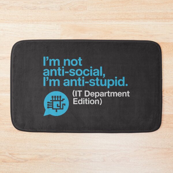 Item preview, Funny IT Phrase About Social Interaction and Logic designed and sold by SplashTastic.