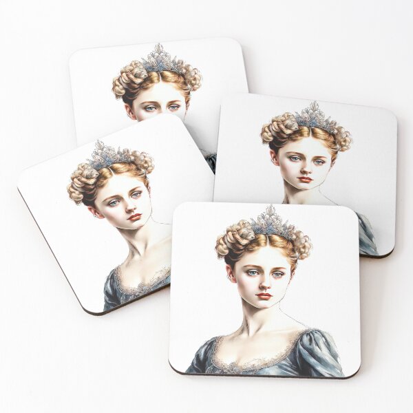 Item preview, Portrait of a Ballerina in Romantic Tutu and Crown designed and sold by LanaGustavsson.