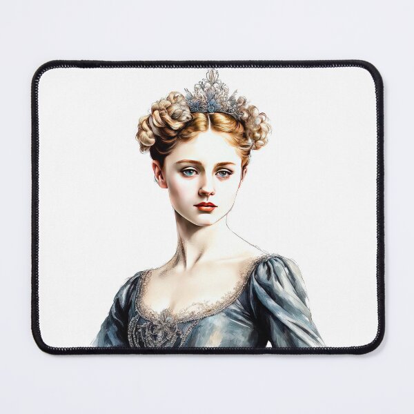 Item preview, Portrait of a Ballerina in Romantic Tutu and Crown designed and sold by LanaGustavsson.