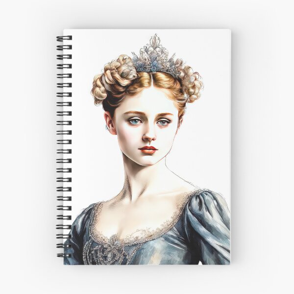 Item preview, Portrait of a Ballerina in Romantic Tutu and Crown designed and sold by LanaGustavsson.