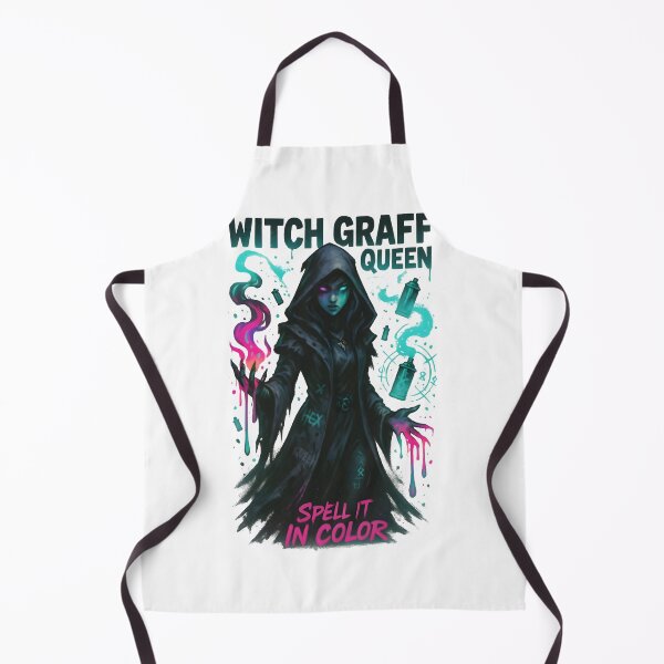 Item preview, Witch Graff Queen – Neon Sorceress of Paint and Power designed and sold by Snackwear Apparel.