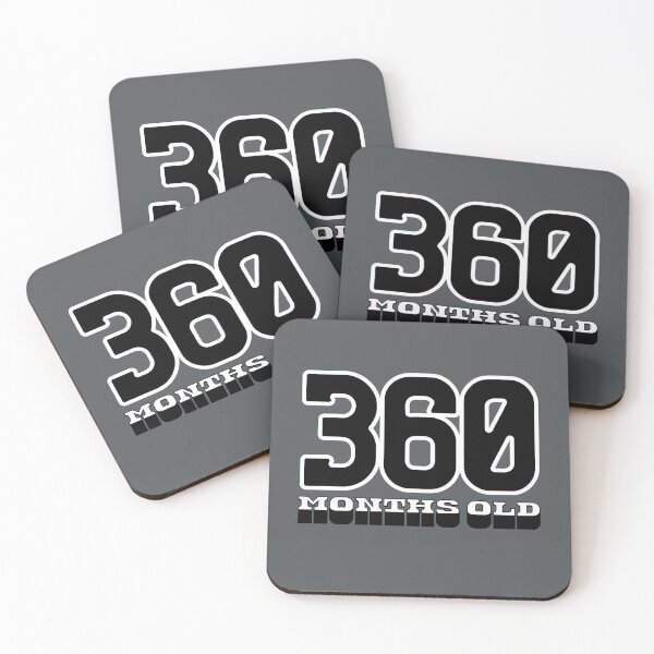 Item preview, 360 Months Old — Funny 30th Birthday Gag Design designed and sold by downUnderInk.