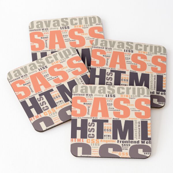 Item preview, Front End Web Development Coloured Rectangle Shape Almond Background designed and sold by Arcanvus Studios.