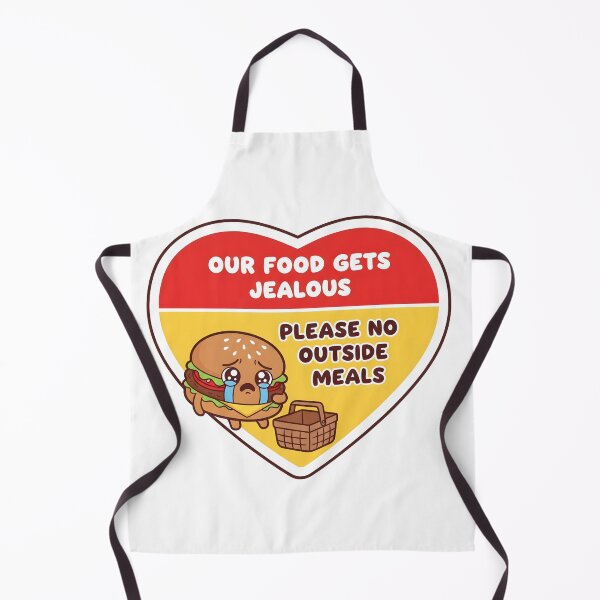 Item preview, Our Food Gets Jealous No Outside Meals Sticker - Funny Restaurant Sign - Cafe Decor designed and sold by SewRed.