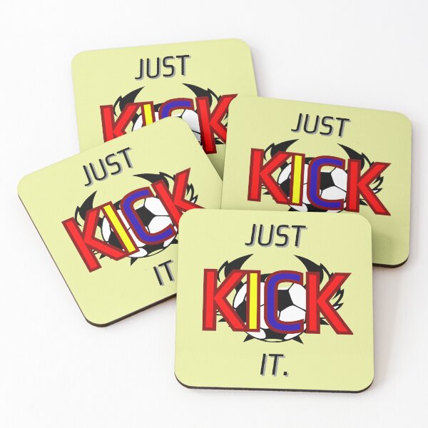 Item preview, Just Kick It – Bold Football Energy Design designed and sold by DivineCurve.