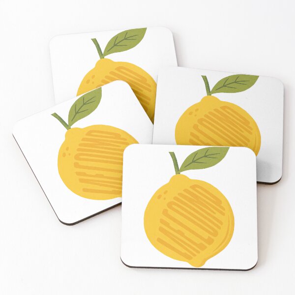 Item preview, Welcome Lemon Typography Fruit Design designed and sold by ArtfulWeave.