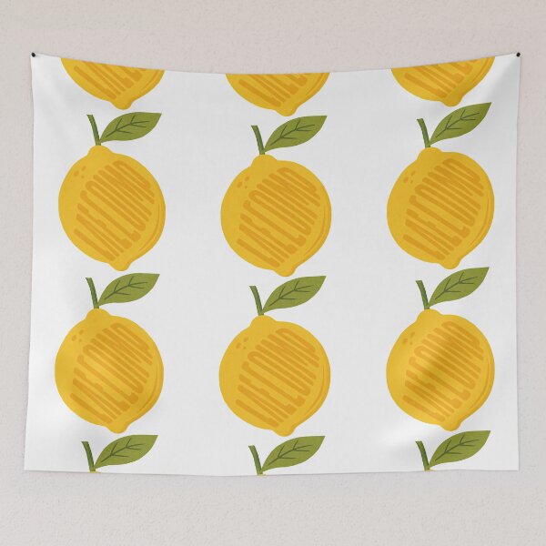 Item preview, Welcome Lemon Typography Fruit Design designed and sold by ArtfulWeave.