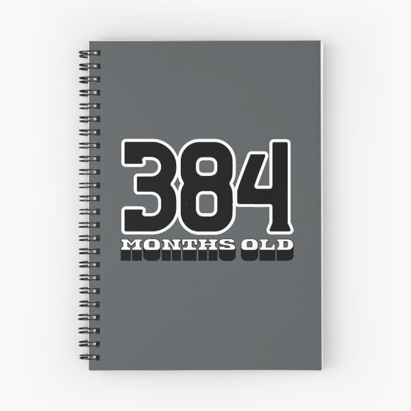 Item preview, 384 Months Old — Funny 32nd Birthday Gag Design designed and sold by downUnderInk.