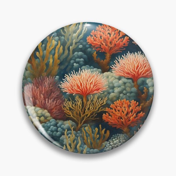 Item preview, Coral Gardens in a Deep-Sea Paradise | Blue Ocean Background designed and sold by UnhingedBird.