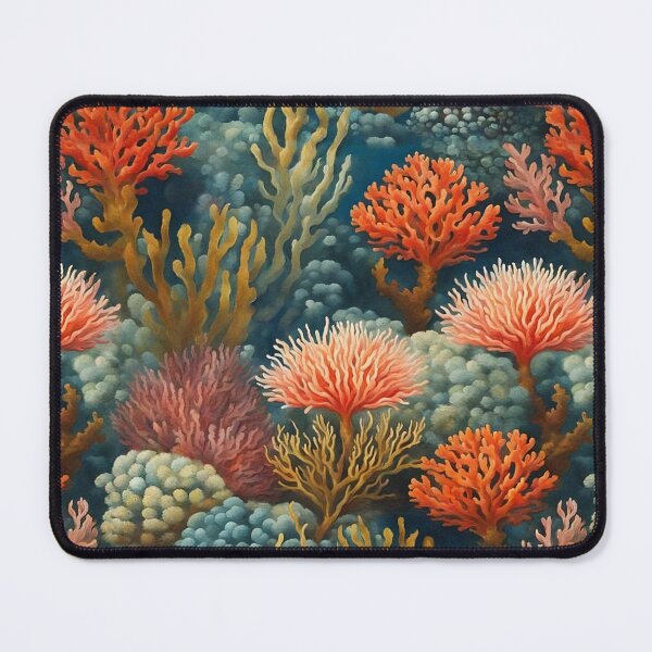 Item preview, Coral Gardens in a Deep-Sea Paradise | Blue Ocean Background designed and sold by UnhingedBird.