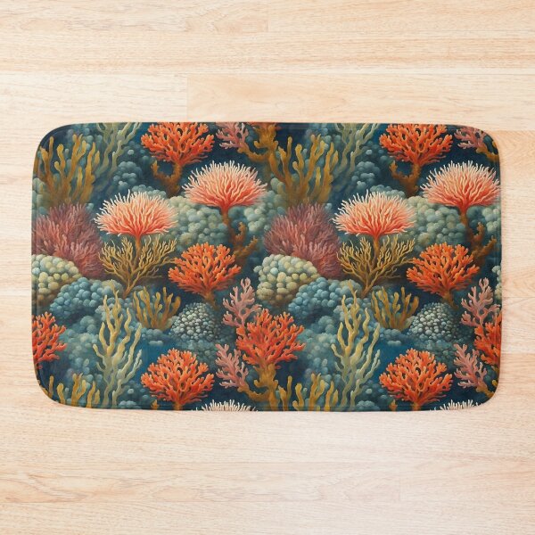 Item preview, Coral Gardens in a Deep-Sea Paradise | Blue Ocean Background designed and sold by UnhingedBird.