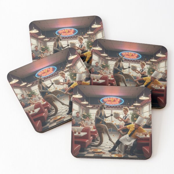 Item preview, Fighting Kangaroo in Restaurant designed and sold by BLVD DESIGNS.