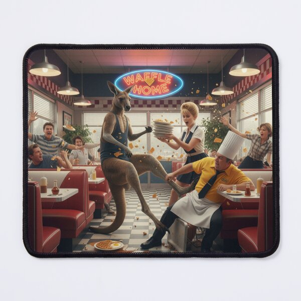 Item preview, Fighting Kangaroo in Restaurant designed and sold by BLVD DESIGNS.