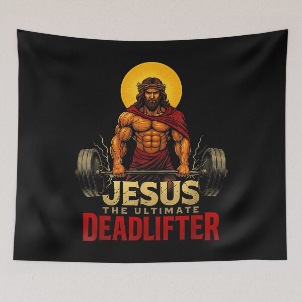 Item preview, Christian Workout Jesus The Ultimate Deadlifter designed and sold by merlinnears.