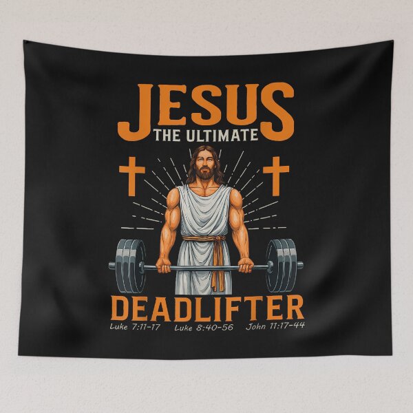 Item preview, Jesus The Ultimate Deadlifter  designed and sold by merlinnears.