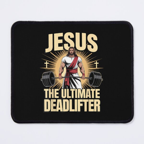 Item preview, Jesus The Ultimate Deadlifter designed and sold by merlinnears.
