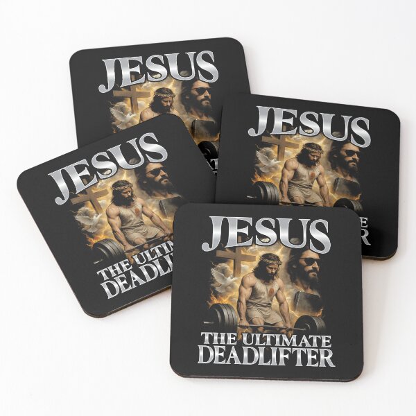 Item preview, Jesus The Ultimate Deadlifter - Jesus Deadlifting Christian designed and sold by merlinnears.