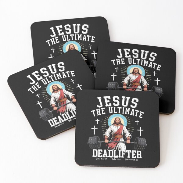 Item preview, Jesus The Ultimate Deadlifter - Jesus Deadlifting Christian designed and sold by merlinnears.