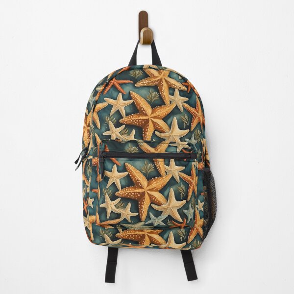 Item preview, Vintage Starfish Pattern | Blue Ocean Background designed and sold by UnhingedBird.