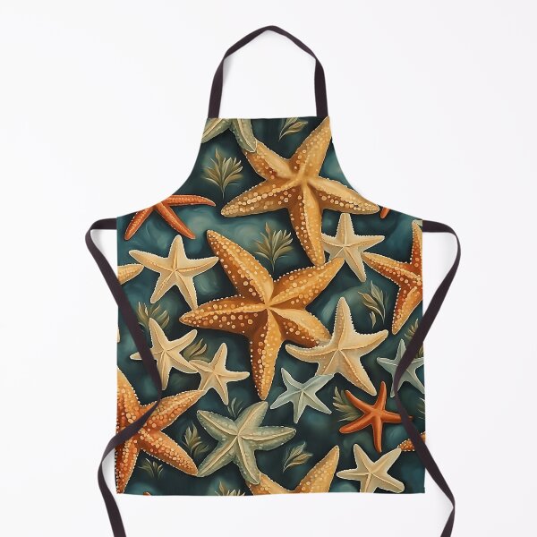 Item preview, Vintage Starfish Pattern | Blue Ocean Background designed and sold by UnhingedBird.