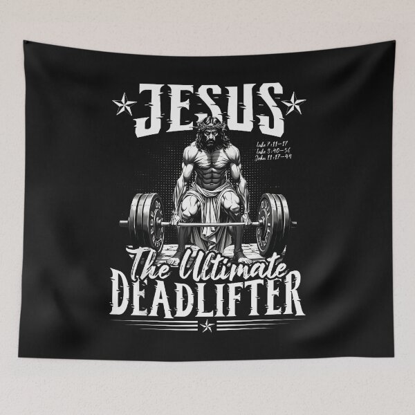 Item preview, Jesus The Ultimate Deadlifter Jesus Deadlifting Christian  designed and sold by merlinnears.