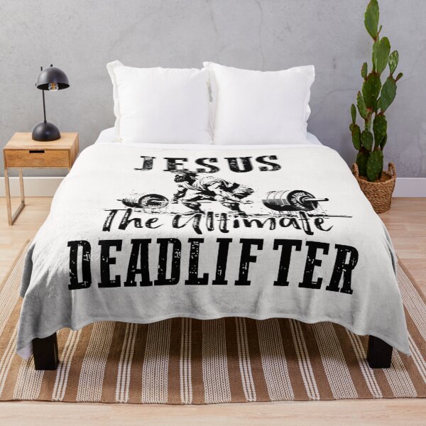 Item preview, The Ultimate Deadlifter Funny Christian Workout Gym designed and sold by merlinnears.
